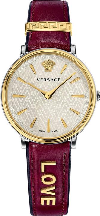 Versace VBP020017 V-Circle Damenuhr 38mm 5ATM (Analoguhr, 38 mm)