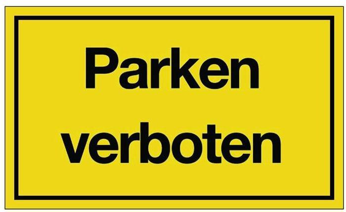 Immagine prodotto HP Autozubehör Cartello Parcheggio vietato L250xW150 mm giallo nero plastica