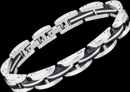 Lotus ARMBAND IM LOTUS-STIL LS2262-2/1 STAHL, HERREN (MAT BIJOU)