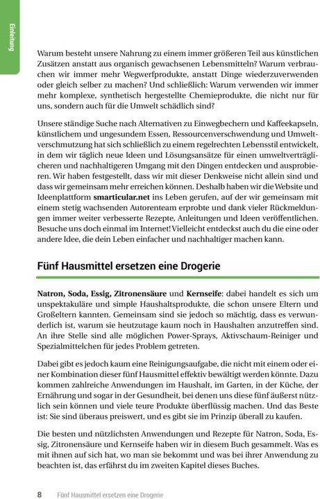 Produktbild Fünf Hausmittel ersetzen eine Drogerie (Deutsch, smarticular Verlag, 2016)