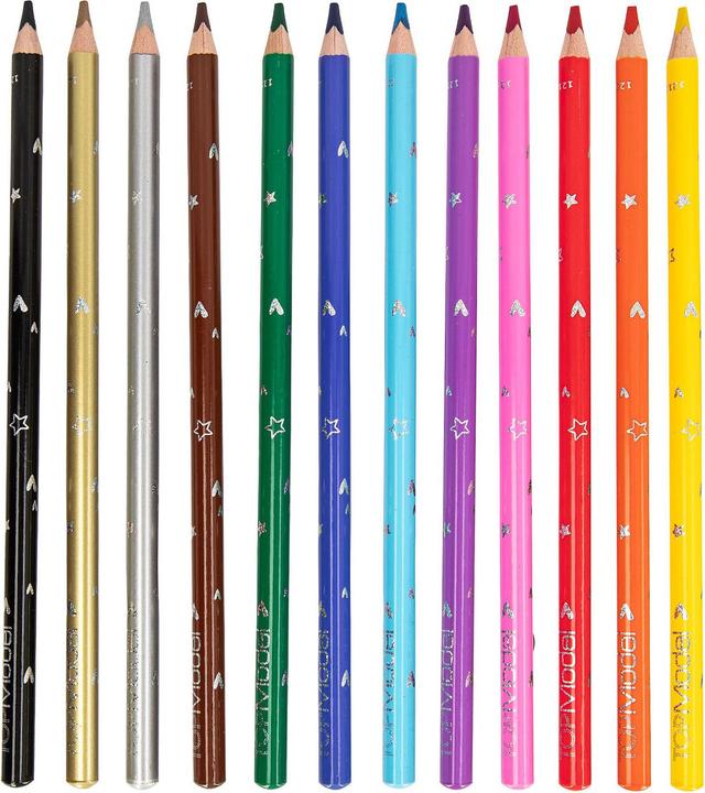 Actual product image Depesche TOPModel Colour Roulette ( 0412103 ) (Silver, Orange, Yellow, Lilac, Green, Gold, Blue, Rose, Black, Red, Brown, Light blue, 12 x)