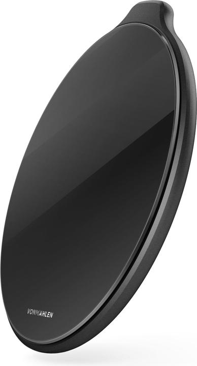 Actual product image Vonmählen Aura - The Wireless Charging Pad (USB-C to USB-A cable included) - Acrylic Glass Black