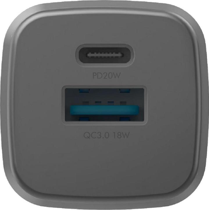 Image du produit Energea Wall Charger Ampcharge GaN20 1C1A PD/QC3.0 20W EU gunmetal (20 W)