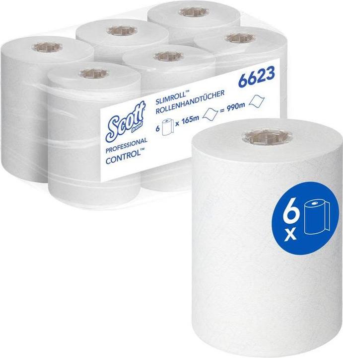 Immagine prodotto Kimberly-Clark Asciugamano di carta bianco, 165000 x 198mm, 3960 fogli (6 x)