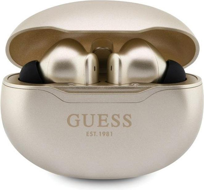 Guess słuchawki Bluetooth GUTWST50ED TWS + stacja dokująca złoty/gold Classic EST (35 h, Kabellos)