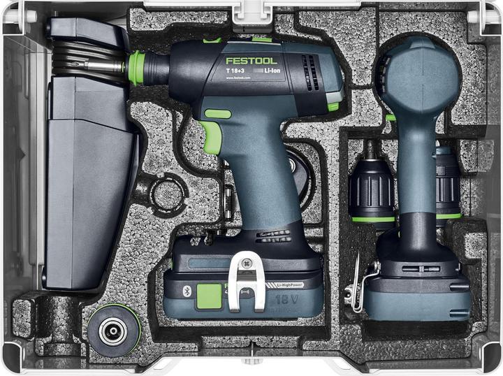 Produktbild Festool Schrauber- und Bohrer-Set TID 18 HPC 4,0 I-Set T18 (Akkubetrieb)