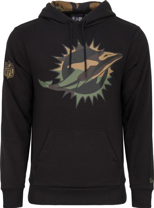 New Era Fleece Hoody - NFL Miami Dolphins schwarz camo - L (L)