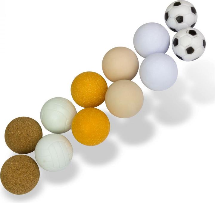 Produktbild Dema 12 Stk. Standard Spielbälle Set Turnier Kickerbälle Ø 35mm Kicker Tischfussball