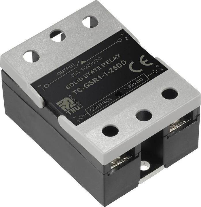 Actual product image Tru Components Solid state relay TC-GSSR-1-25DD 25 A Switching voltage max. 32 V/DC