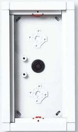 Siedle Surface-mounted housing silver metallic GA 612-2/1-0 SM