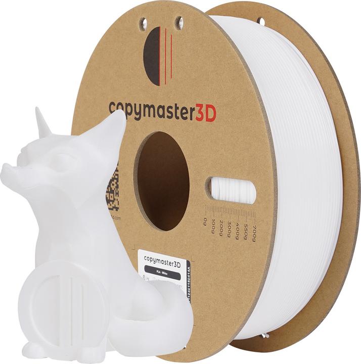 Actual product image Copymaster3D PLA Filament for 3D Printer, 1.75 mm, White (PLA, 1.75 mm, 1000 g, White)