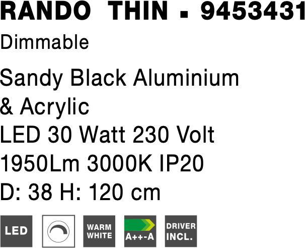 Actual product image Nova Luce Rando Thin (1950 lm)