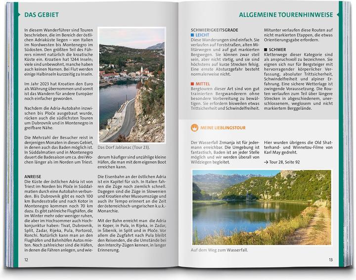 Produktbild Wanderführer Dalmatien mit Inseln, Velebit-Gebirge und Plitvicer Seen, 55 Touren mit