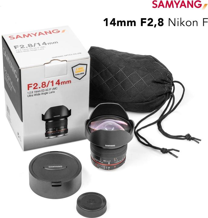 Image du produit Samyang 14mm f/2.8 ED AS IF UMC - Nikon F (Nikon F, Plein format)