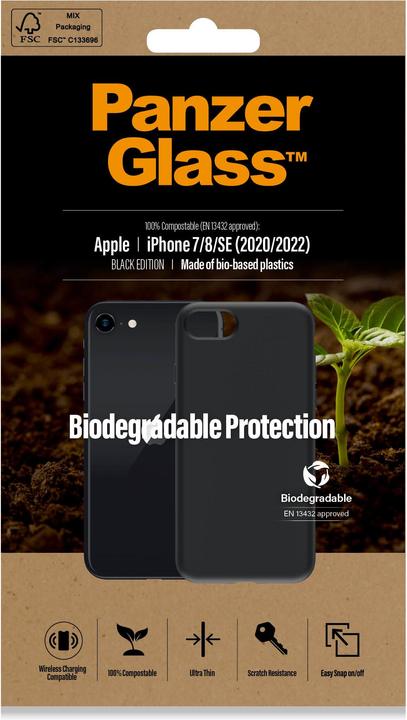 Produktbild PanzerGlass ™ Biodegradable Case Apple iPhone 6 | 6s | SE (2020/2022) | 7 | 8 (Apple iPhone SE (3rd Gen), Apple iPhone SE (2nd Gen), Apple iPhone 8, Apple iPhone 7)