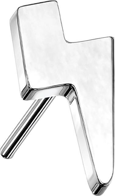 Star Piercing Threadless Blitz silber (ohne Messing, Titan G23)