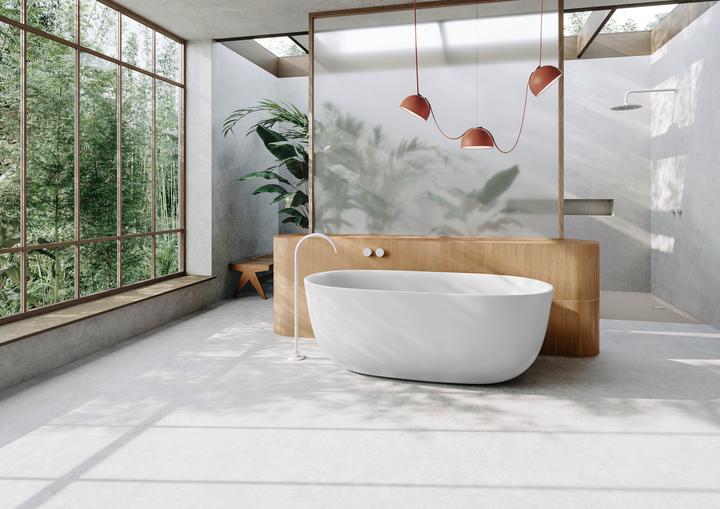 Actual product image Kaldewei MEISTERSTÜCKE OYO DUO Mod. 1051-4034, freestanding bathtub, 1730x820mm, with overflow (92 cm, 76.50 cm)