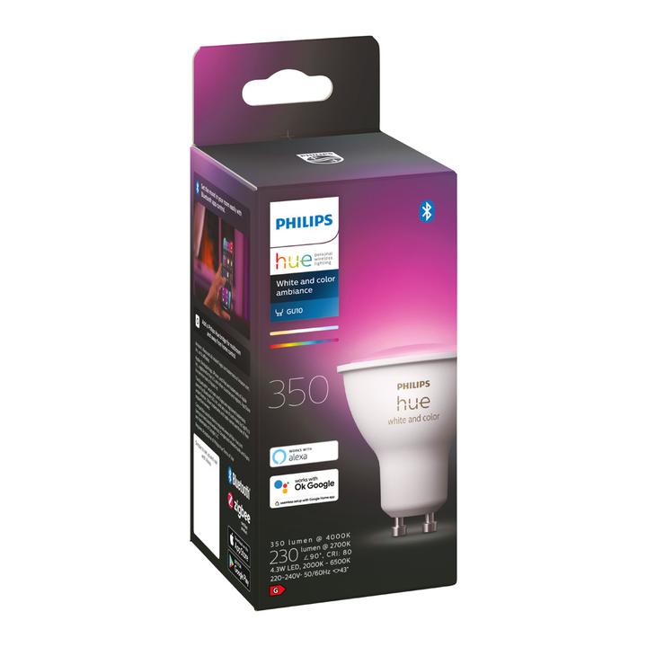 Image du produit Philips Hue White & Color Ambiance (GU10, 4.20 W, 400 lm, 1 x, E)