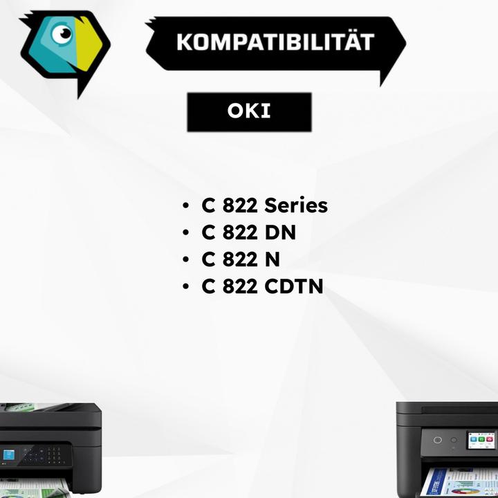 Produktbild Inkadoo Toner kompatibel mit OKI 44844615 / C822 Toner
