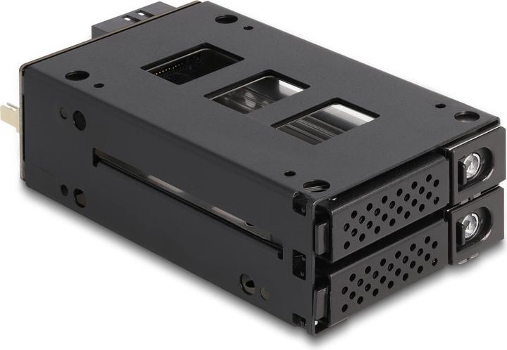 Produktbild Delock Slim Bay Wechselrahmen für 2 x 2.5? U.2 NVMe SSD mit 5.25? Rahmen