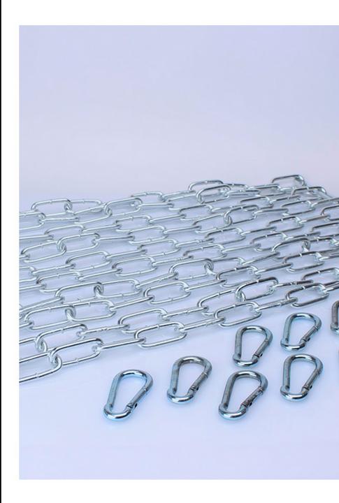 Mr. Sling KIT 5 X 120 cm large link chain + 10 carabiners