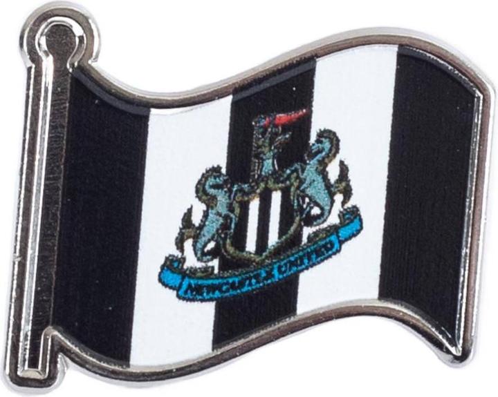 Newcastle United FC Fahne Abzeichen Metall Legierung