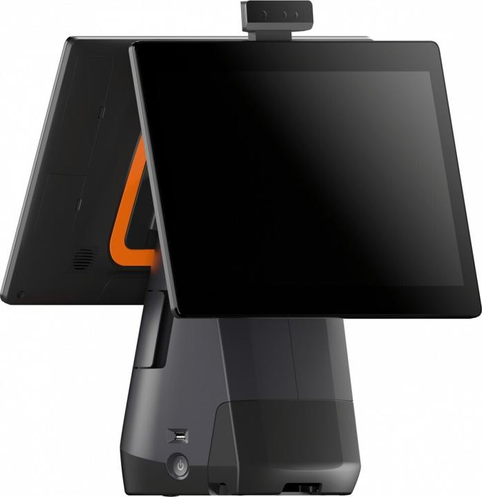Actual product image Sunmi T2s, 39.6cm (15.6"), VFD, Android, black, orange POS system, retail, touchscreen, capacitive,...