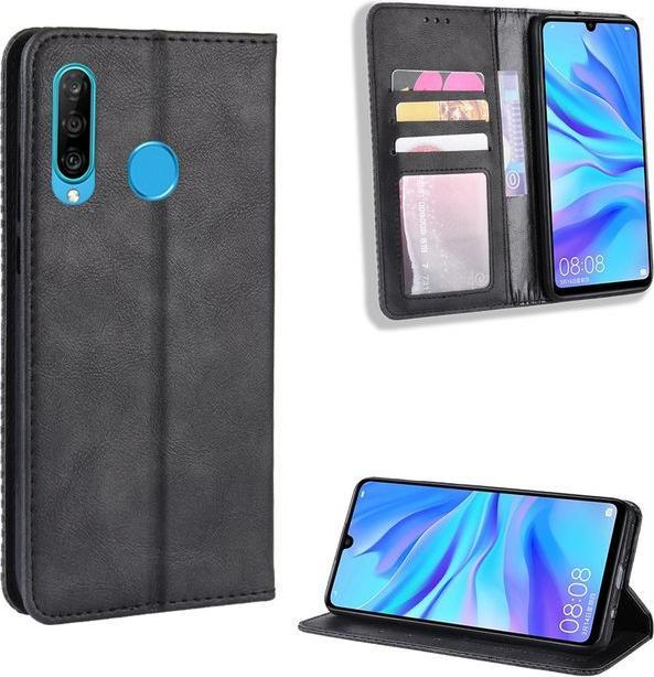 Produktbild MU Style Vintage Style Leder Bookcover Hülle (Honor 20 Lite)