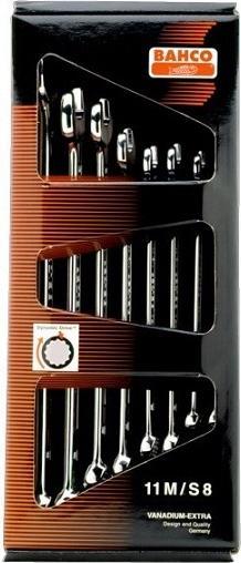 Produktbild Bahco Ring-Maulschlüssel-Satz (Lang) 8-Tlg In Karton. 8- (14 mm, 10  mm, 11 mm, 13 mm)
