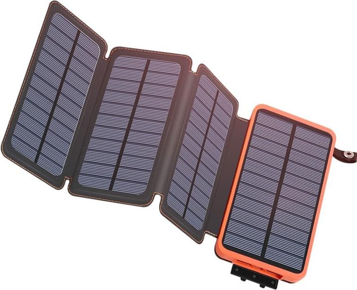 Image du produit PhoneLook Panneau solaire pliable batterie externe Power Bank 16000 mAh (16000 mAh, 12 W)