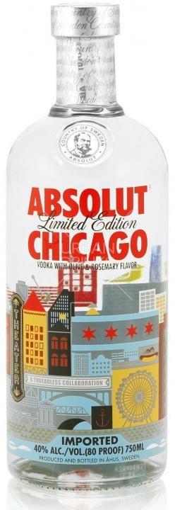 Produktbild Absolut Vodka CHICAGO Olive & Rosemary Flavor Limited Edition 40% Vol. 0,75l (1 x 75 cl)