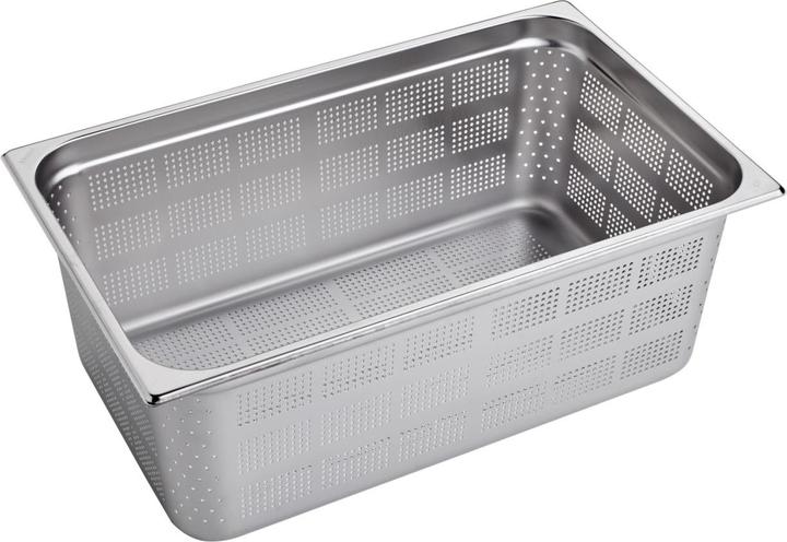 Produktbild GN Schalen GN-Behälter 1/1 200 Edelstahl gelocht 53x32.5cm h:20cm (GN 1/1, 0.20 l)