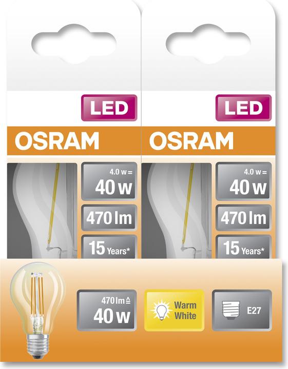 Produktbild Osram Led Retrofit Classic P (E27, 40 W, 470 lm, 1 x, E)