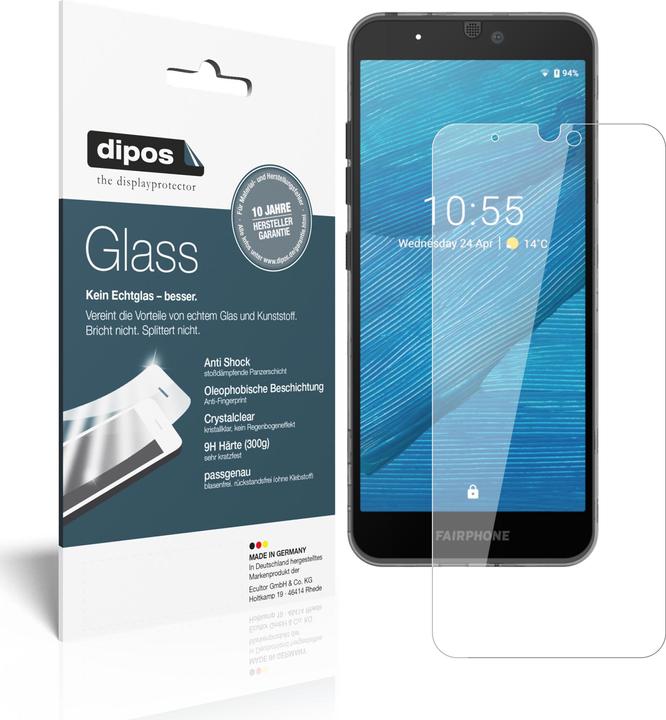 Actual product image Dipos Screen Protector Anti-Shock (2 Piece, Fairphone 3, Fairphone 3+)