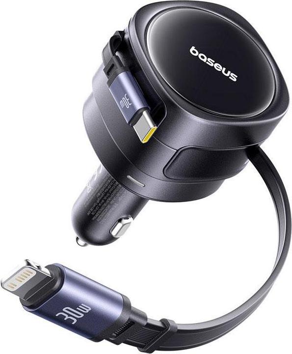 Produktbild Baseus Enjoyment Max Car Charger C+L Cables 60W Cosmic Black