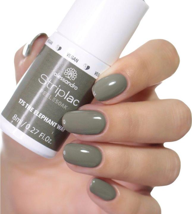 Actual product image Alessandro Striplac Peel or Soak - 175 The Elephant Way (175 The Elephant Way, UV gel varnish)