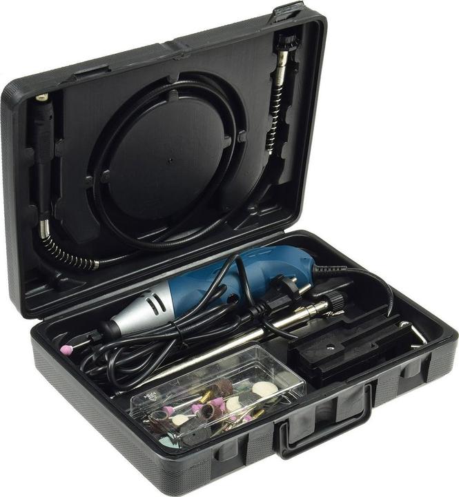 Actual product image Chilitec Mini drill "DRILL-FLEX, 40-piece, with flexible shaft (Electrical connection)