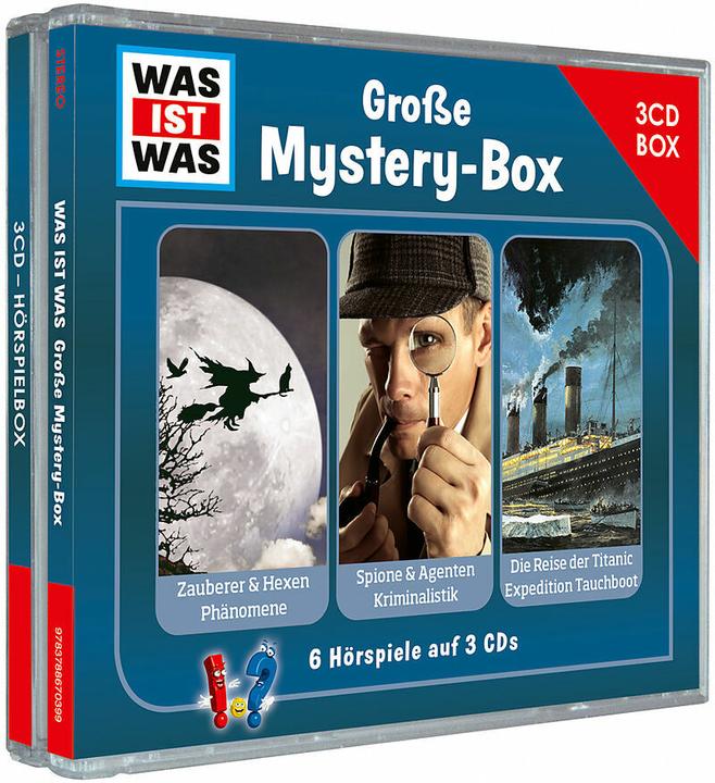 Image du produit Tessloff WAS IST WAS 3-CD Hörspielbox. Grosse Mystery-Box (Tessloff Verlag Ragnar Tessloff GmbH & Co.KG, Allemand)