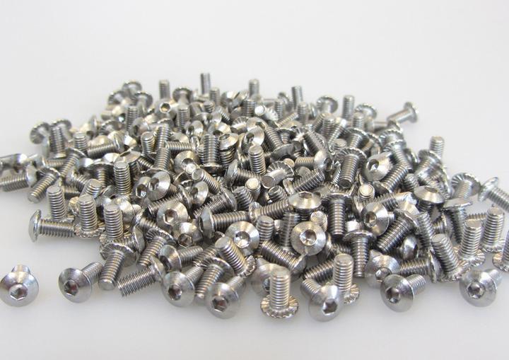 MakerBeam Bulloni a testa seghettata M3 (Vari, Progetti Makerbeam, Kit di costruzione)