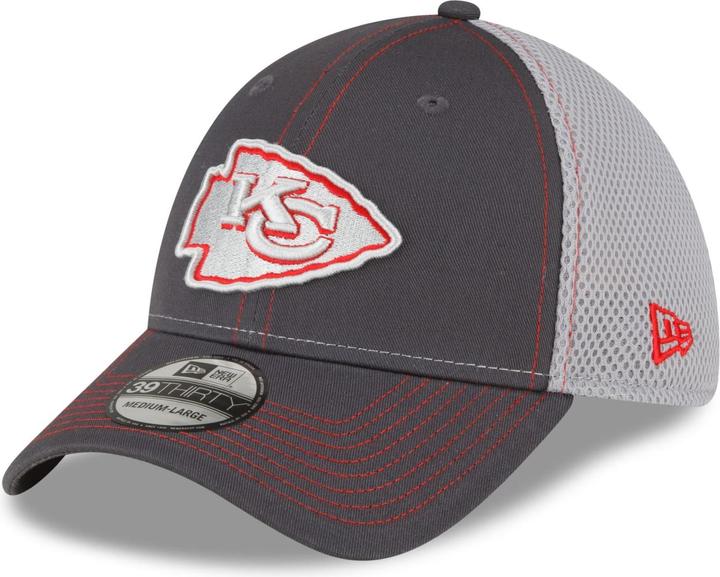 Actual product image New Era 39Thirty Stretch Mesh Cap - Kansas City Chiefs - M/L (M/L)
