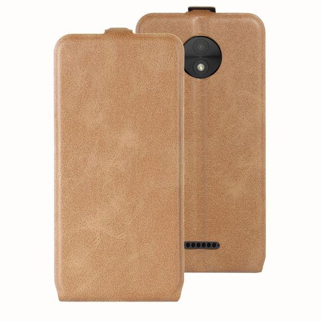 Produktbild MU Classic Leder Flipcase Hülle (Motorola Moto C Plus)