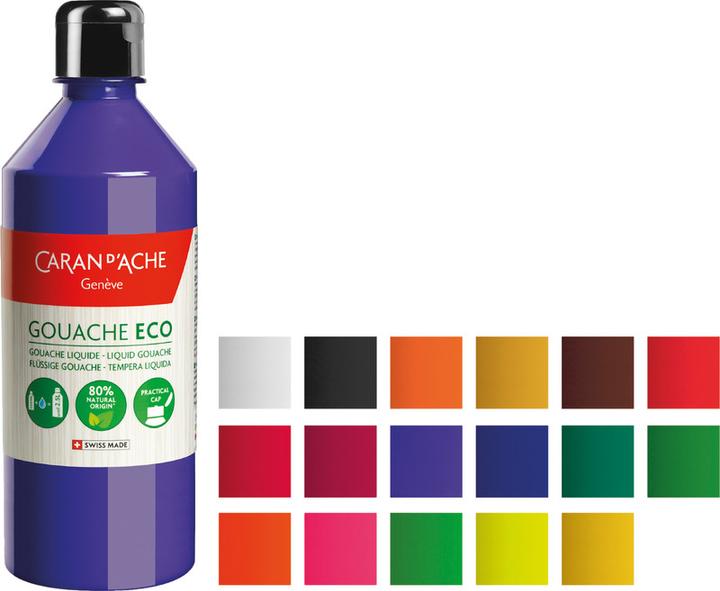 Produktbild Caran d'Ache Gouache Eco (zitronengelb fluo, 500 ml)
