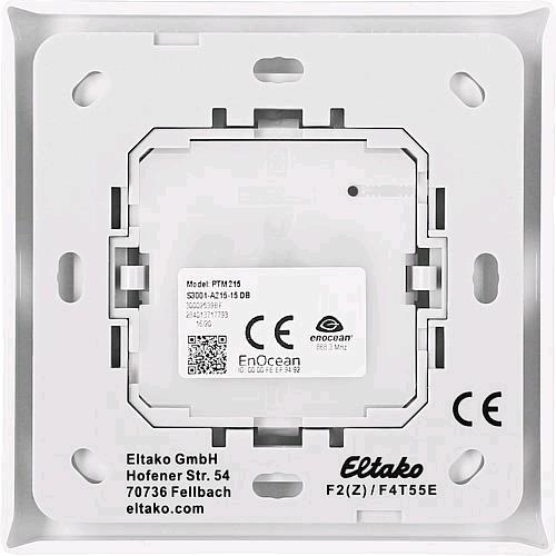 Actual product image Eltako F2T55E-wg Wireless pushbutton 2-channel surface-mounted Range max. (in free field) 30 m