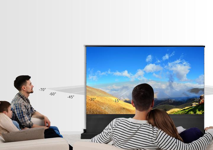 Actual product image Celexon UST High Contrast Floor Shears Screen - HomeCinema Plus, 110" black (110", 16:9)