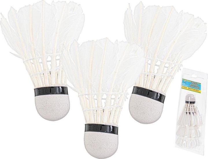 Ikonka Badminton Federpfeile 3Stück