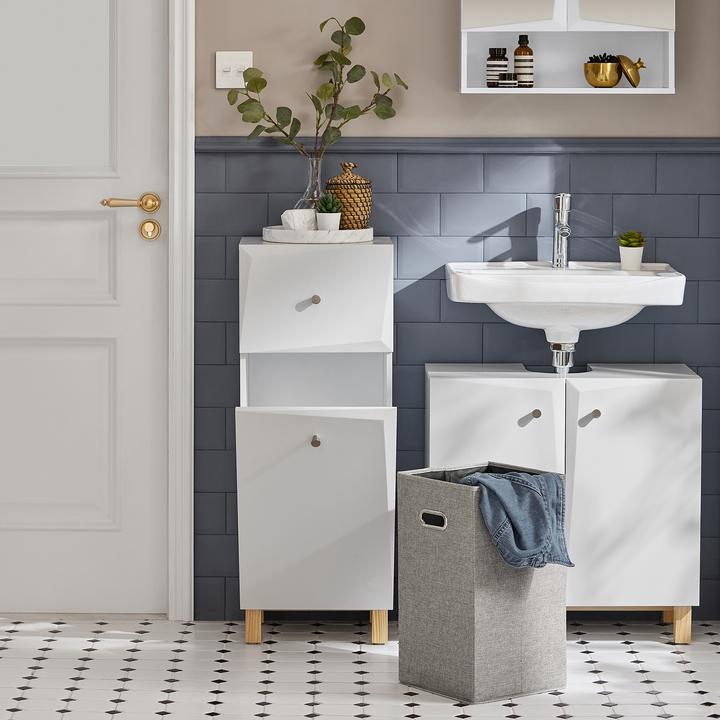 Actual product image SoBuy Laundry cupboard with laundry bag