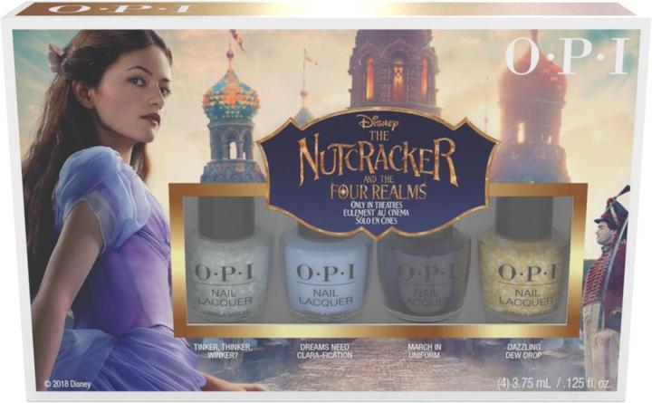 Image du produit OPI The Nutcracker and The Four Realms - Mini 4-Pack (Bleu, Or, Métallique, Blanc, Vernis couleur)