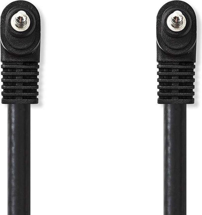 Image du produit Nedis Prise jack 3.5mm 4 pôles des deux côtés, noir, 2.0m (2 m, Jack 3,5 mm (AUX))