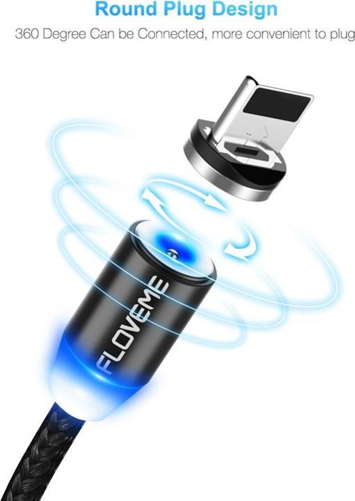 Produktbild Floveme Insnap Lightning Ladekabel mit magnetischem Stecker (USB 3.0)