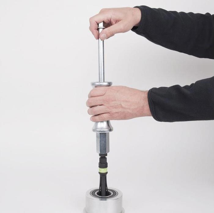 Produktbild Kukko Innenauszieher Baureihe 21-E Segmentzahl2 Lagerinnen-D.4,8- 6,5mm mechanische Spindel segmentiert...